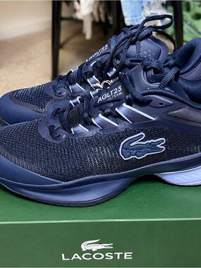 Lacoste Navy Blue AGLT23 Ultra Performance Sneakers tennis padel